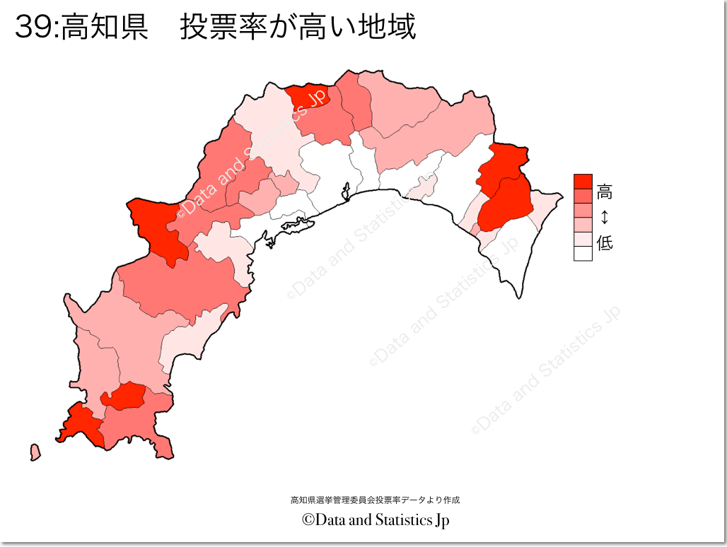 39高知県投票率